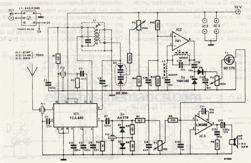 cb fm 27mhz receiver diagram circuit