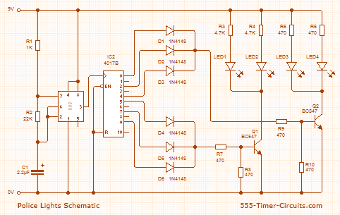 police lights circuit