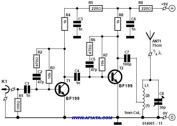 mini fm radio transmitter circuit