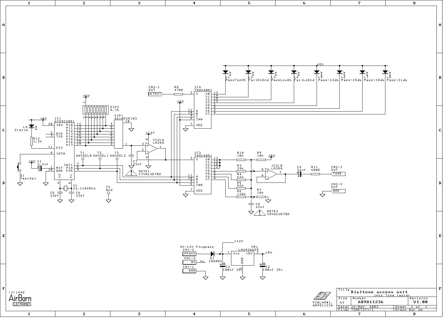 tone generator circuit – Circuit Schematic
