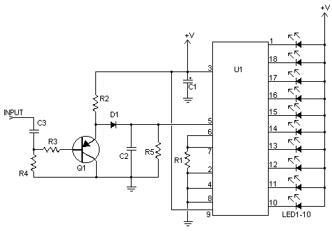 vu meter schematic – Circuit Schematic
