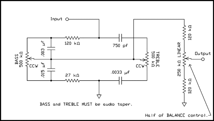 Amp Tone – Circuit Schematic