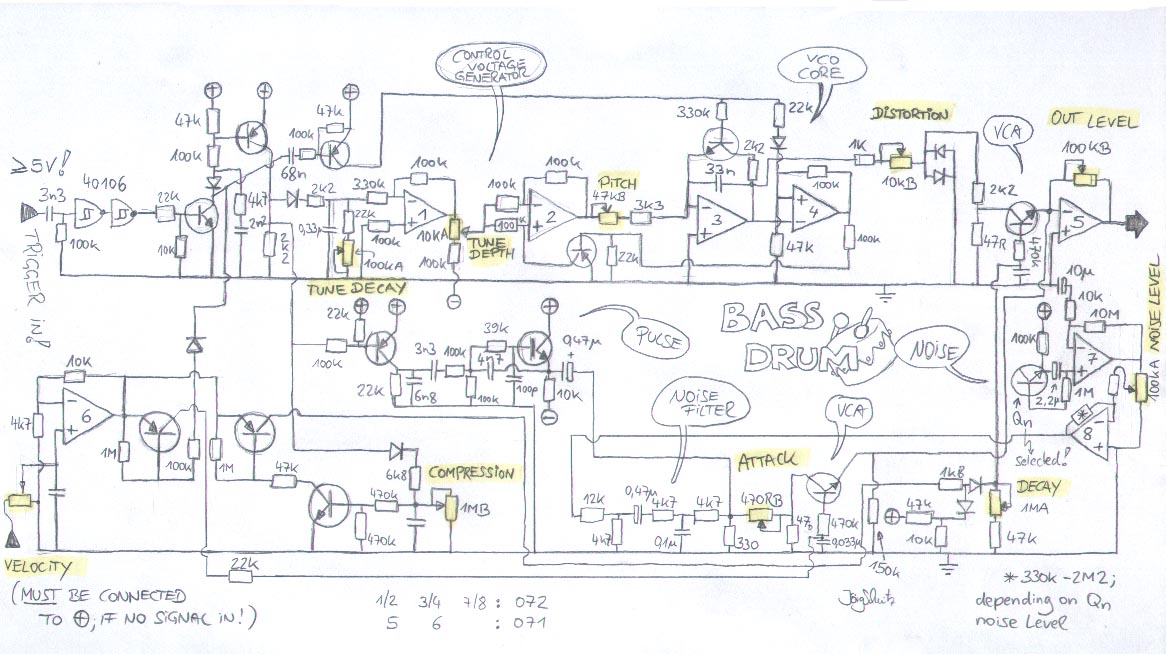 synth tr909 – Circuit Schematic