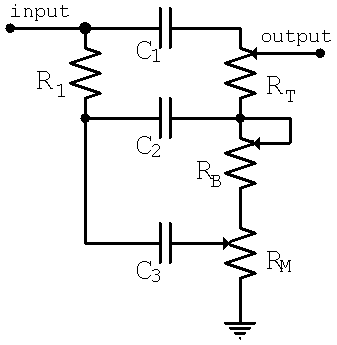 bassman tonestack low frequency – Circuit Schematic