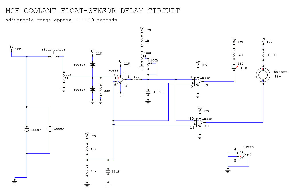 Coolant Alarm – Circuit Schematic