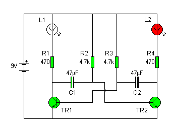 flashing lights circuit