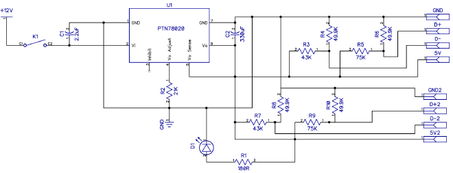12v iPad Charger circuit