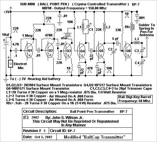 pen transmitter – Circuit Schematic