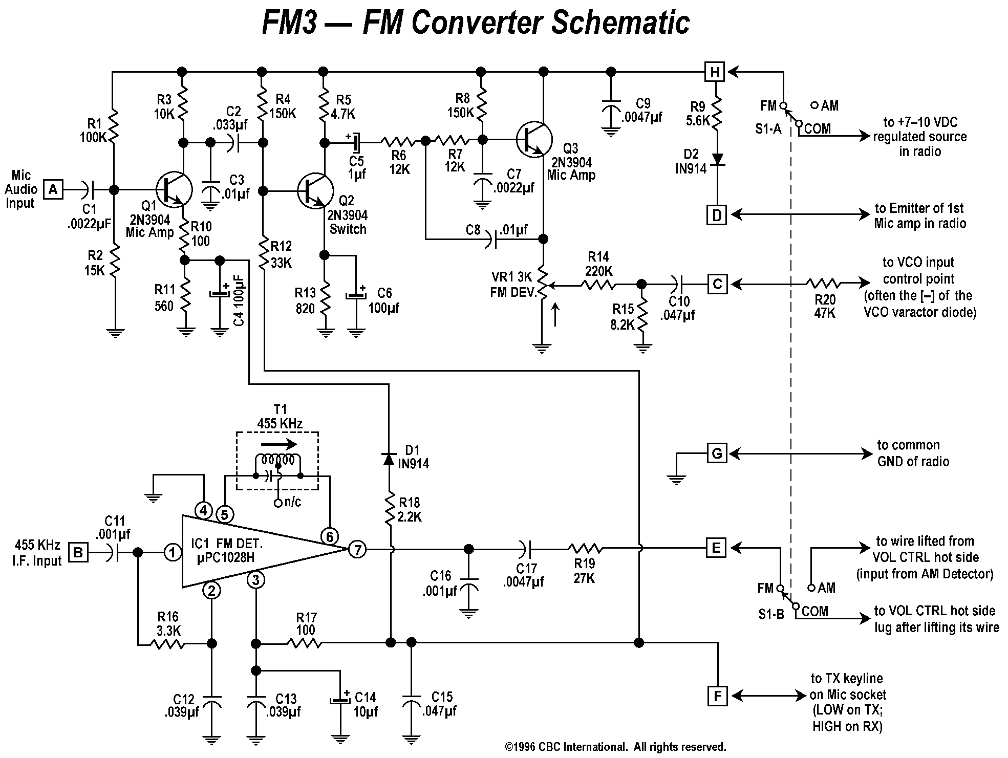 FM3 Schematic circuit