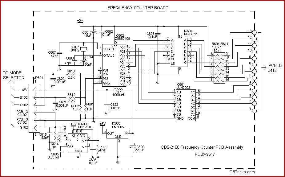 radio cherokee cbs2100 – Circuit Schematic