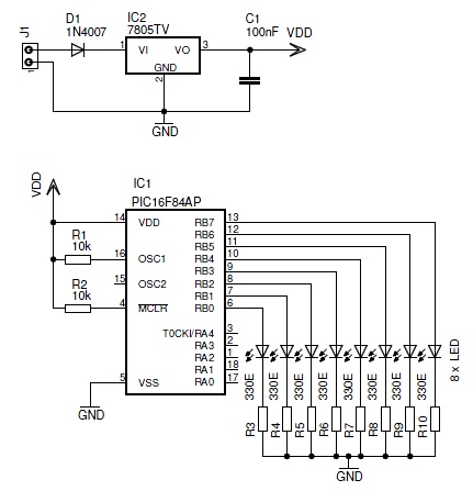 knight Rider circuit