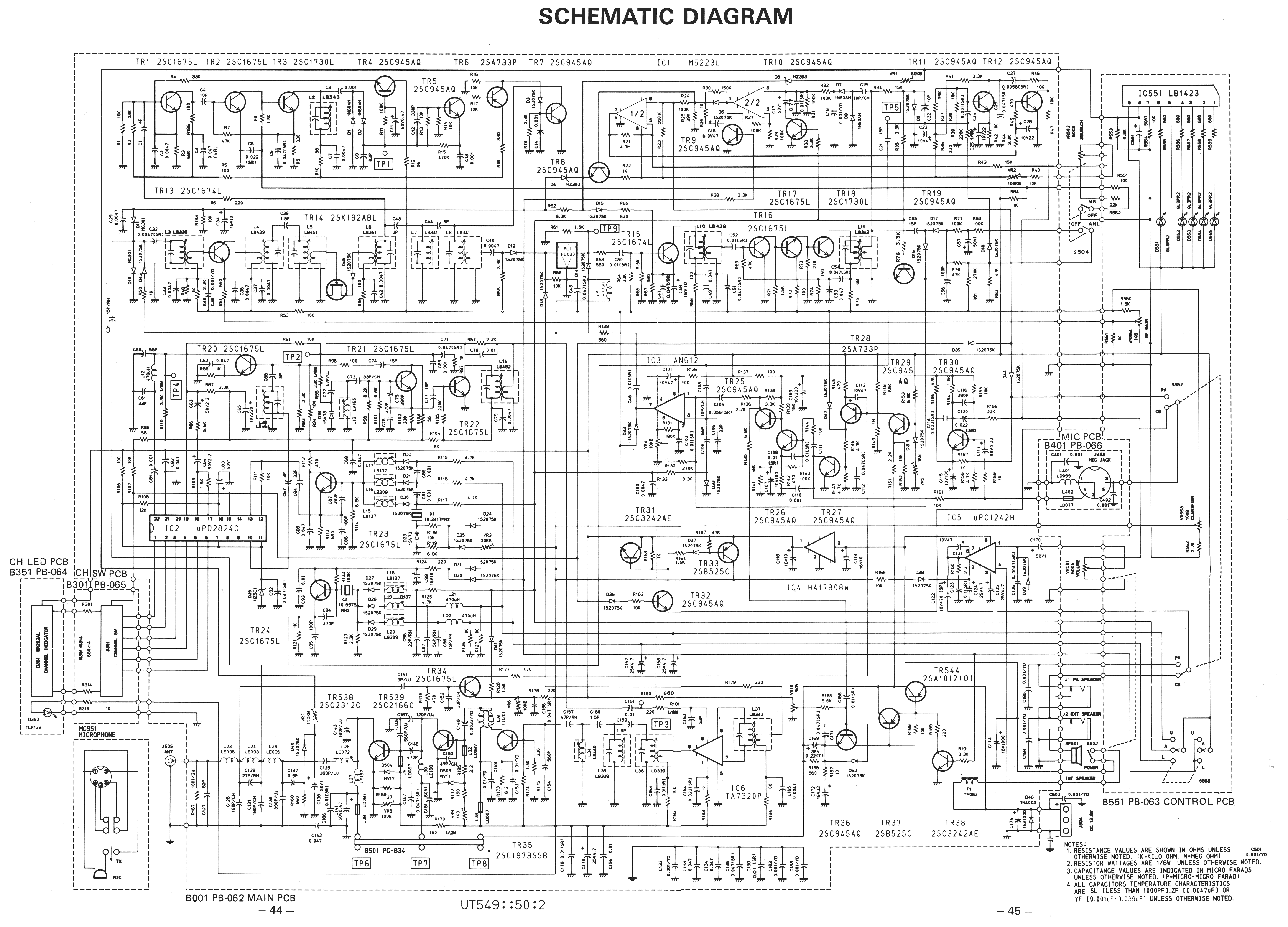 radio realistic trc 453 – Circuit Schematic