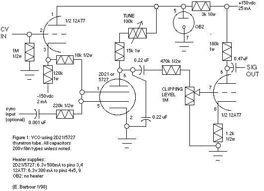 tube  vco circuit