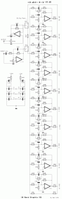 10 band graphic equalizer – Circuit Schematic