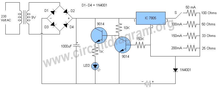 automatic nimh battery charger circuit