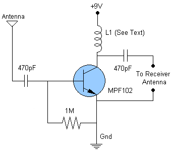 fm am mw sw antenna amplifier – Circuit Schematic