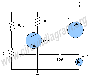 lamp flasher circuit