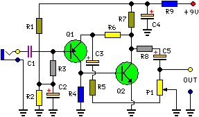 portable microphone preamplifier circuit schematic – Circuit Schematic