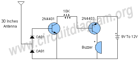 rf detector – Circuit Schematic