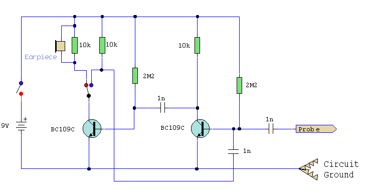 signal tracer and injector – Circuit Schematic