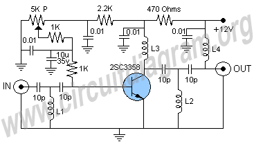 uhf antenna amplifier booster – Circuit Schematic