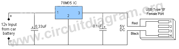 usb car charger circuit