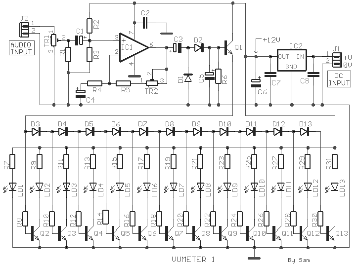 vu meter 1 – Circuit Schematic