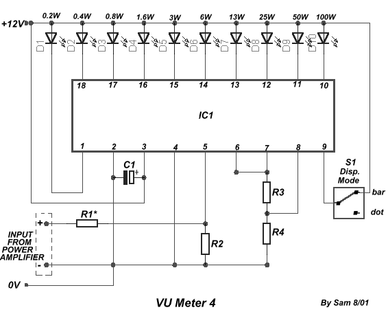 vu meter 4 – Circuit Schematic