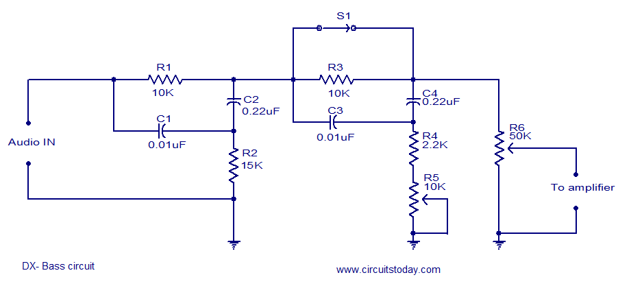 Hi-Fi DX Bass circuit – Circuit Schematic
