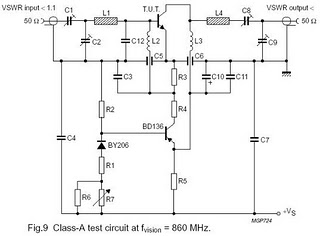TV RF Amplifier 5W Circuit With BLW98 circuit