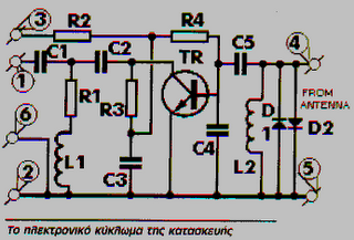 TV Signal Amplifier circuit With BFR90 Transistor – Circuit Schematic