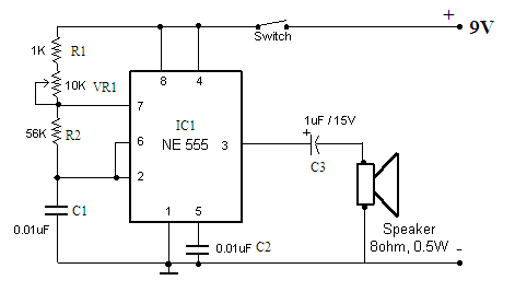 Astable Multivibrator Electronic circuit