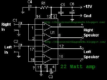 Stereo VU Meter Circuit LM3915 IC – Circuit Schematic
