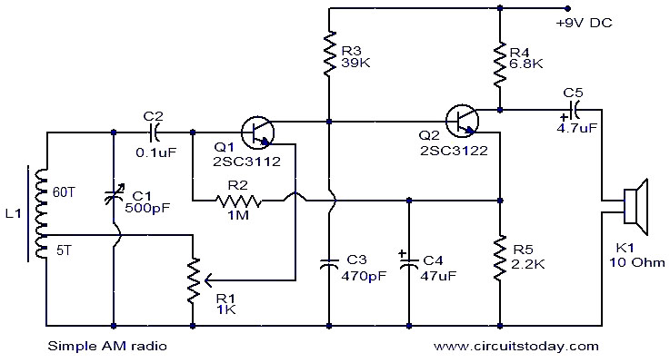 Simple AM radio circuit