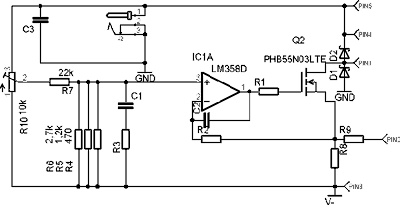 LM358D Laser Power supply circuit