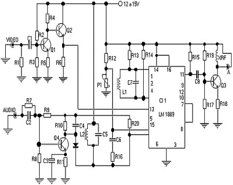 LM1889 IC For Simple TV Transmitter circuit