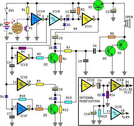 Bells Ring Generator Electronic – Circuit Schematic