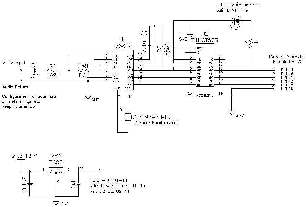 Ham radio projects – Circuit Schematic