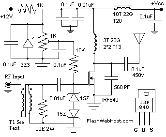 60 WATTS LINEAR AMPLIFIER circuit
