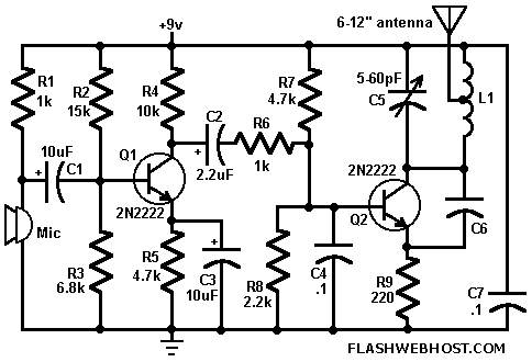 FM Wireless Mic circuit