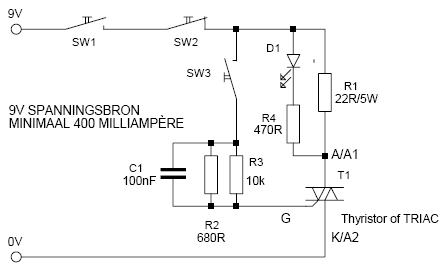 Thyristor  TRIAC Tester circuit