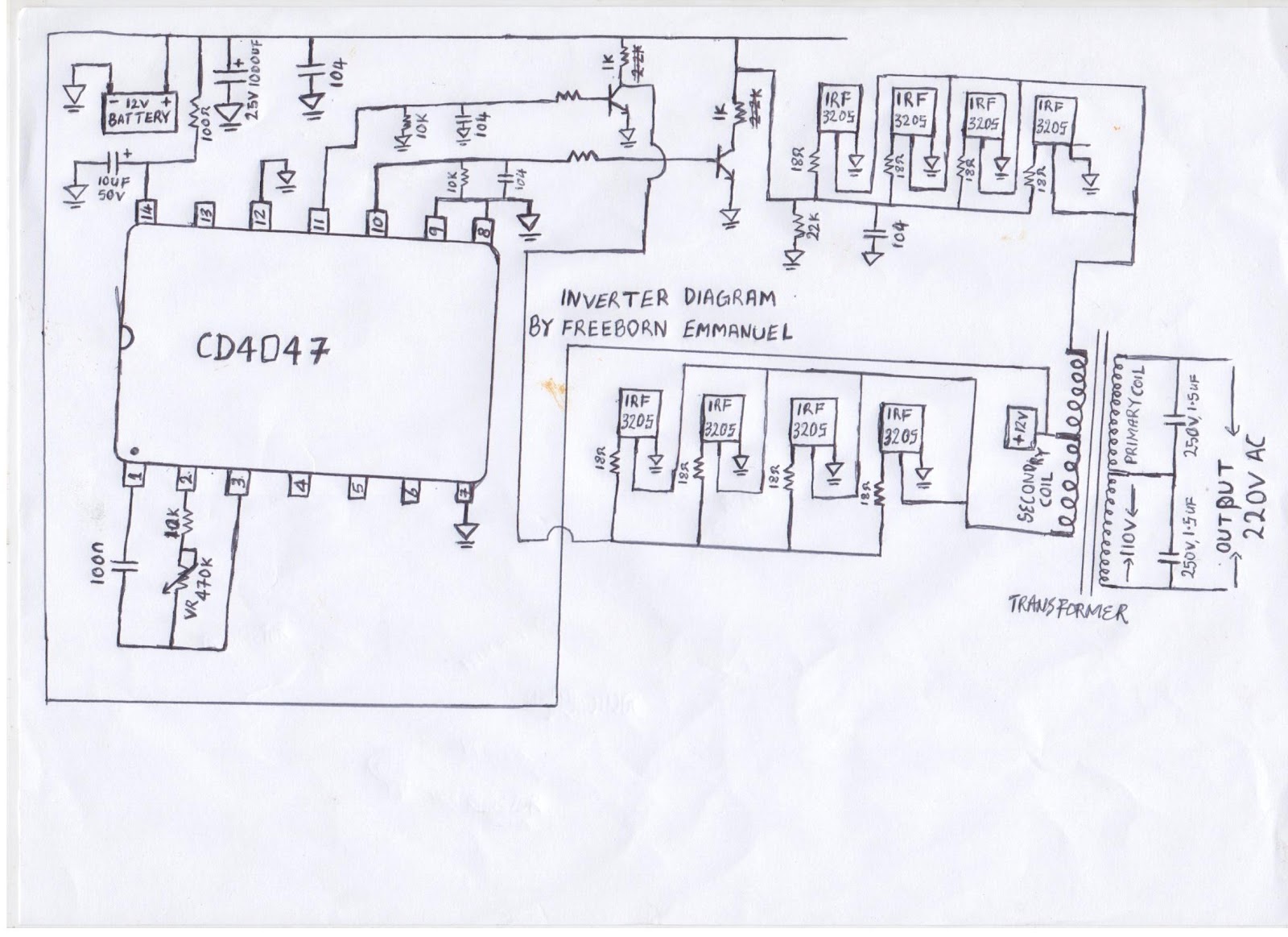 how to build an inverter circuit