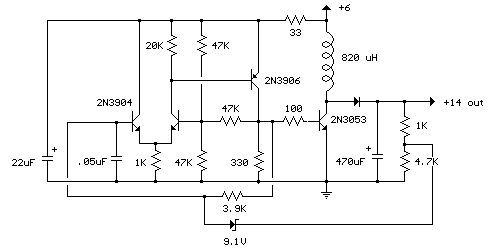 simple 2 watt small switching power circuit