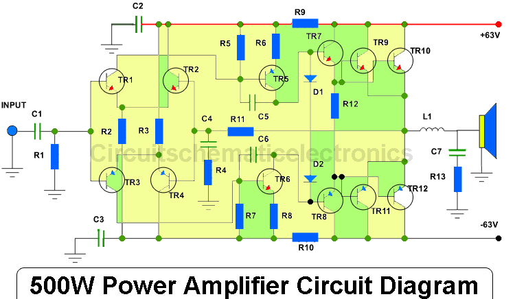 500w-power-amplifier-with-2sc2922.html – Circuit Schematic