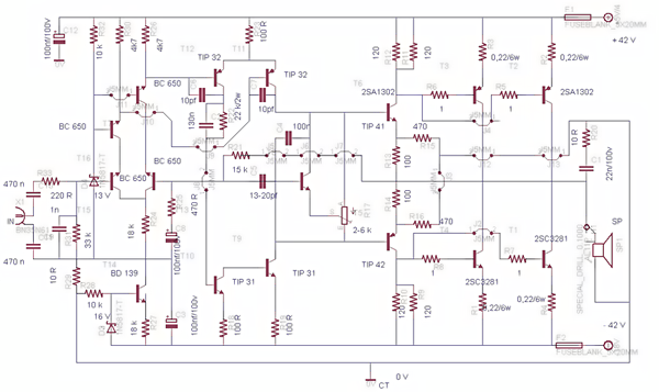 500Watt Power Amplifier Circuit Schematic Diagram – Circuit Schematic