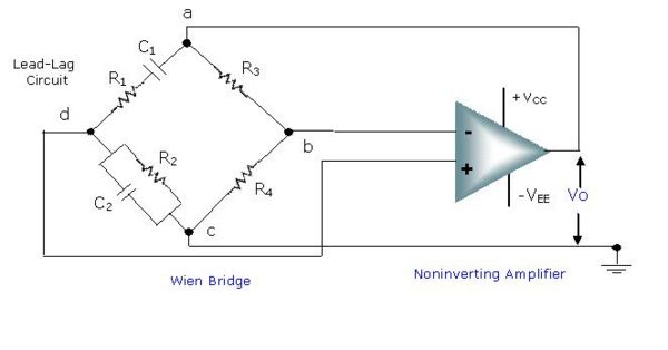 wein bridge oscillator circuit