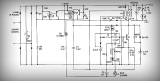 High current output switching power supply Schematic Diagram – Circuit Schematic