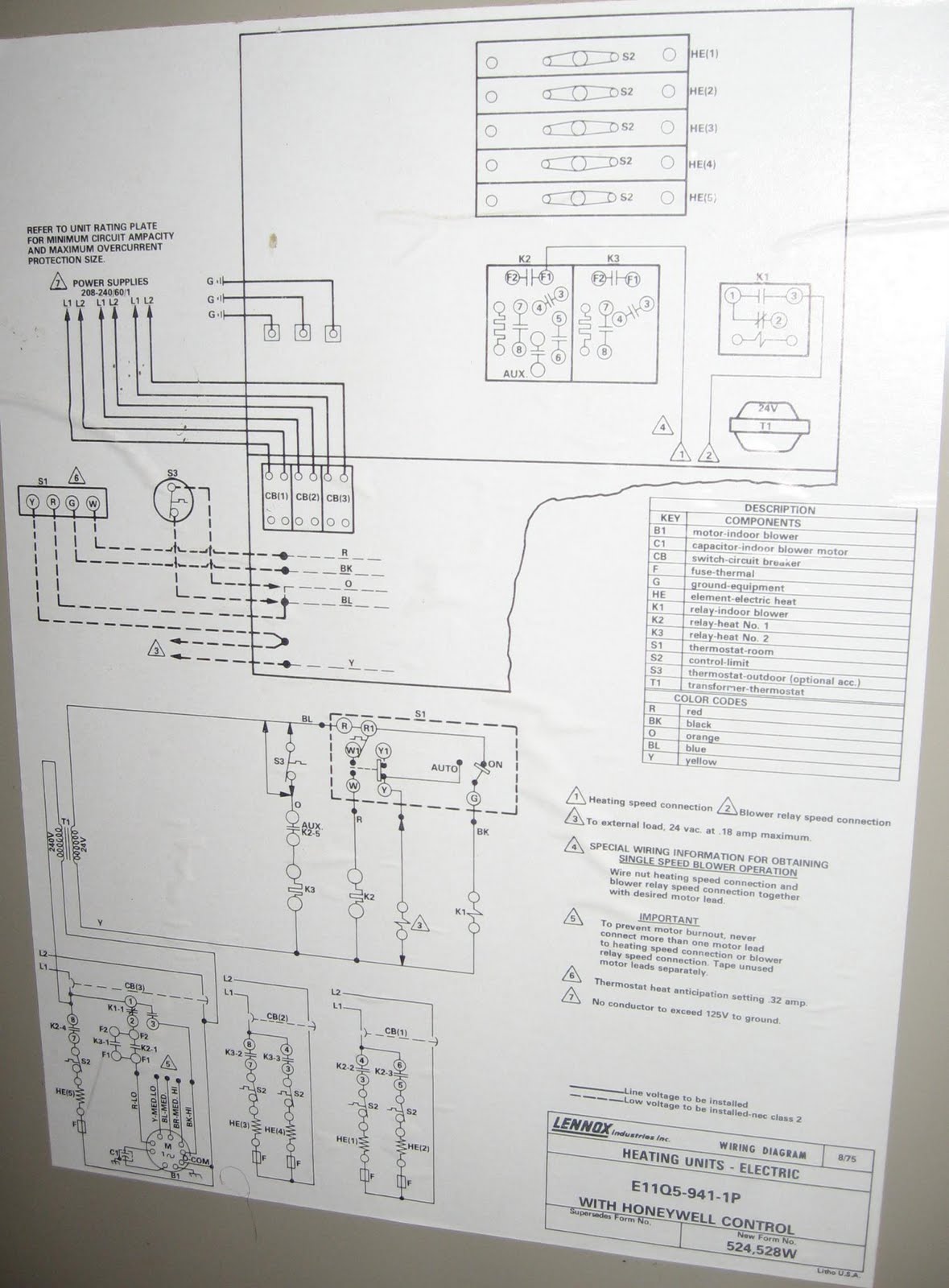 original electric furnace circuit