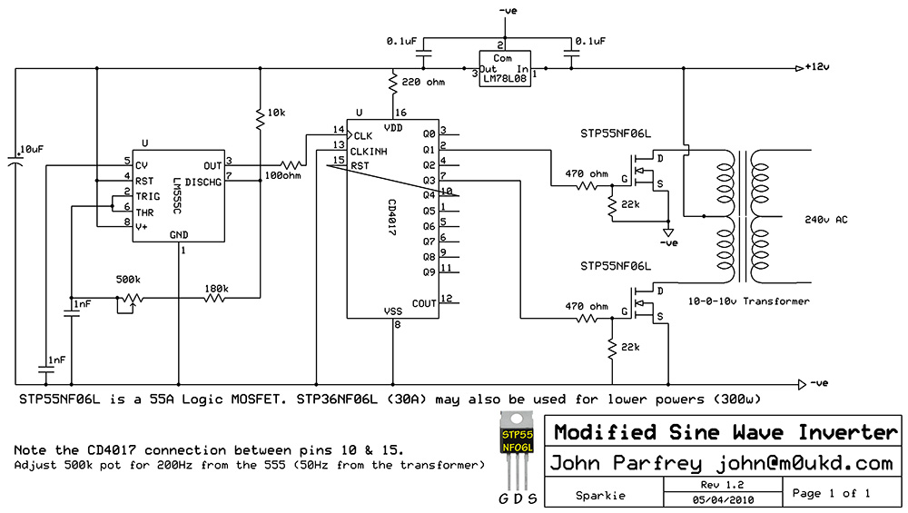 testing troubleshooting inverter circuit