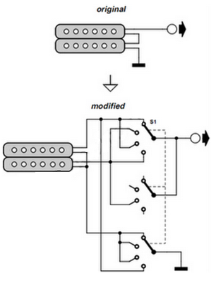 multi sound for guitars – Circuit Schematic